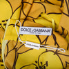 Secondhand Dolce & Gabbana Yellow Floral Silk Midi Dress - '00s