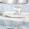 Secondhand Gianni Versace Striped Linen Draped Blouse - '80s