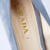 Secondhand Prada Light Blue Suede Pumps - '10s