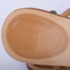 Secondhand Gucci by Tom Ford Tan Leather Kitten Heel Mules Horsebit Detail - '90s