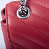 Secondhand Saint Laurent Envelope Leather Chain Shoulder Bag in Red - '10s