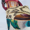 Secondhand Antonio Marras Wedge Sandals With a Floral Print -'10s