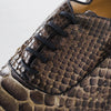 Secondhand Louboutin Pointed-Toe Python Loafers - '10s