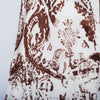 Secondhand Miu Miu White Dress with Batik Pattern - '10s