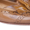 Secondhand Miu Miu Nude Patent Leather Flats with Ruffle Detailing
