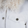 Secondhand Gucci by Tom Ford White Denim and Lamb Fur Jacket - '00s