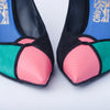 Secondhand Salvatore Ferragamo Fiaba Leather and Suede Pumps- '10s