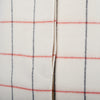 Secondhand Alberto Biani White Grid Coat with Black Collar - '10s