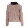 Secondhand Gibierre Tweed Jacket With Fur Detailing
