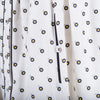 Secondhand Fendi White Silk Shirt Dress with Polka Dot Print and Contrast Hem- '10s