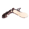 Secondhand Marni Brown and Cream Floral Print Lace-Up Sandals - '10s
