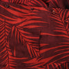 Secondhand Lawrence Steele Red Palm Print Silk Blouse - '00s