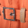 Secondhand Fendi Orange Belted Zip-Up Utility Jacket -'90s