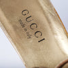 Secondhand Gucci by Tom Ford Gold Leather Tiger Head Sandals - '00s