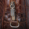 Secondhand Pierre Cardin Brown Crocodile Leather Top Handle Bag - '00s