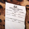 Secondhand Dolce&Gabbana Black Tailored Sheath Dress with Leopard Print Details -'00s