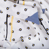 Secondhand Fendi White Silk Shirt Dress with Polka Dot Print and Contrast Hem- '10s