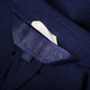 Secondhand Comme des Garçons Blue Navy Perforated Blazer - '00s