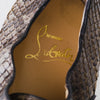 Secondhand Louboutin Pointed-Toe Python Loafers - '10s