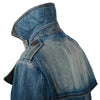 Secondhand Junya Watanabe Comme des Garçons Blue Stone Washed Denim Trench Coat - '00s