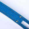 Secondhand Hermès Bleu Zanzibar Kelly Long Wallet Chevre Leather Palladium Hardware