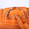 Secondhand Gucci Brown Bamboo Leather Mini Backpack -'90s