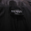 Secondhand Balmain Black Leather Double-Breasted Blazer - '20s