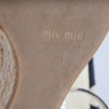 Secondhand Miu Miu Polka-Dot Canvas Espadrille Wedges - ’10s