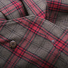 Secondhand Valentino Boutique Vintage Tartan Wool Blazer With Sculpted Shoulders - '80s
