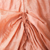 Secondhand Jean Paul Gaultier Femme Peach Ruched Linen Dress - '00s