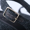 second hand Castaner Dark Grey Wedge Espadrilles