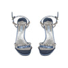 Secondhand Prada Crystal-Embellished Satin Sandals - '10s