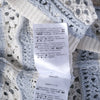 Secondhand Red Valentino Blue & White Striped Crochet-Knit Cotton Dress