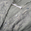 second hand Kristina Ti Sage Grey Embroidered Cotton and Silk Dress
