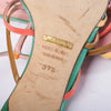Secondhand Dolce & Gabbana Multicolor Strap Sandals with Low Kitten Heel - '10s