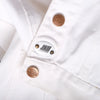 Secondhand Jean Paul Gaultier Junior Vintage White Denim Hourglass Jacket - '90s