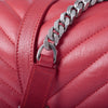 Secondhand Saint Laurent Envelope Leather Chain Shoulder Bag in Red - '10s