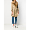 A.N.G.E.L.O. Vintage Cult Beige Fabric and Fox Fur Trench - '70s Second hand