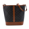 Celine Medium Triomphe Coated Canvas Bucket Bag Secondhand