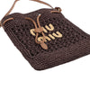 Miu Miu Mini Raffia Logo Handbag Secondhand