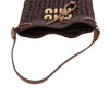 Miu Miu Mini Raffia Logo Handbag Secondhand