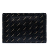 Secondhand Balenciaga Lambskin Allover Logo Zip Pouch