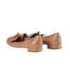 Secondhand Miu Miu Nude Patent Leather Flats with Ruffle Detailing