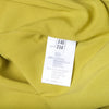 Secondhand Anna Molinari Lime Yellow Draped Midi Dress - '00s