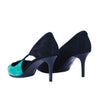 Secondhand Salvatore Ferragamo Fiaba Leather and Suede Pumps- '10s