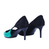 Secondhand Salvatore Ferragamo Fiaba Leather and Suede Pumps