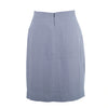 Secondhand Gucci Vintage Navy & White Micro-Check High-Waist Midi Skirt - '90s