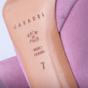 Secondhand Casadei Pink Suede Peep Toe Platform Pumps -'10s