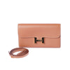 Secondhand Hermès Constance To Go Wallet in Gold Epsom Leather with Gold Hardware - '20s