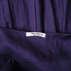 Secondhand Miu Miu Long Purple Sleeveless Dress with Ruffle Straps and Tiered Pleated Skirt - '10s